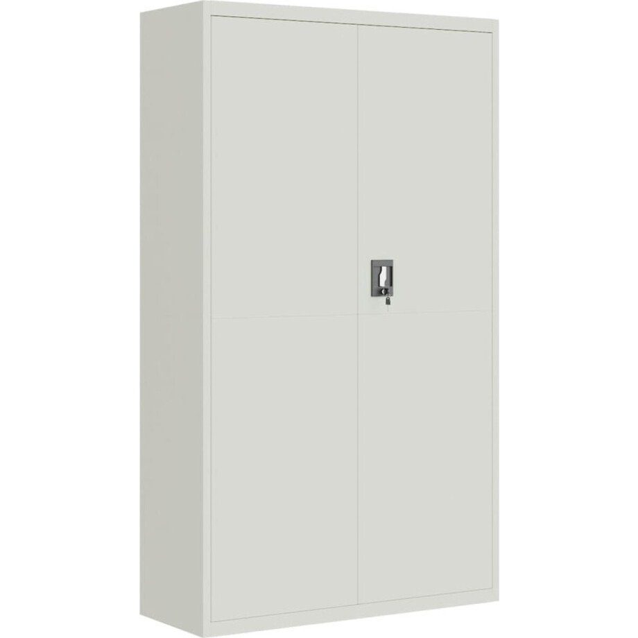 vidaXL - Archiefkast - 105x40x180 - cm - staal - lichtgrijs afbeelding 1