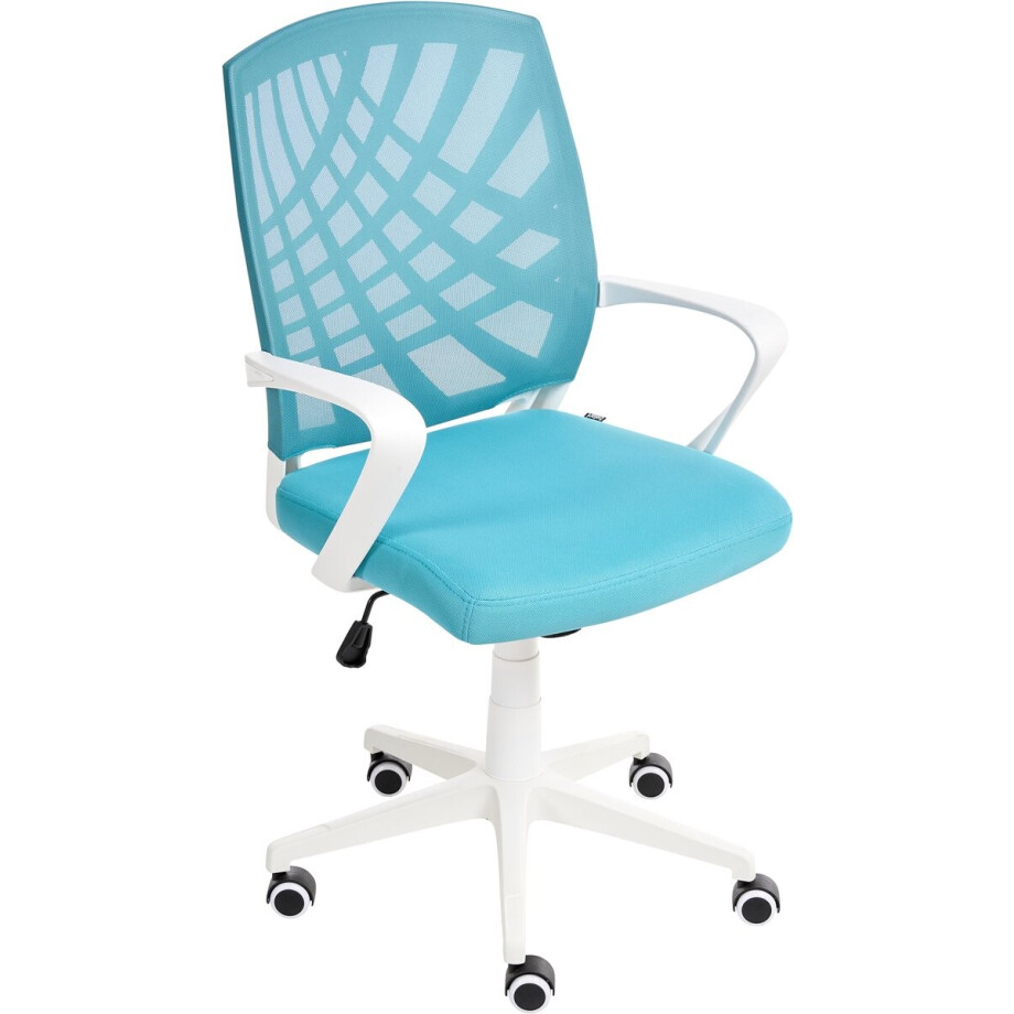 BONNY - Bureaustoel - Blauw - Polyester BONNY - Bureaustoel - Blauw - Polyester afbeelding 1