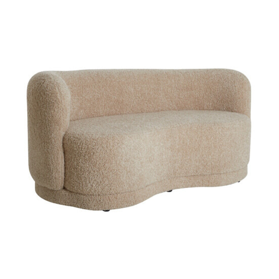 Light & Living Bank 'Amelie' Teddy, kleur Beige Light & Living Bank 'Amelie' Teddy, kleur Beige afbeelding 1