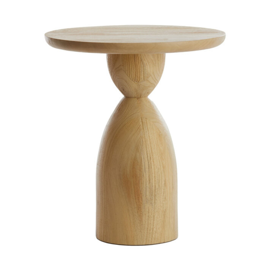 Light & Living Bijzettafel 'Torir' Mangohout, 40cm, kleur Naturel afbeelding 1