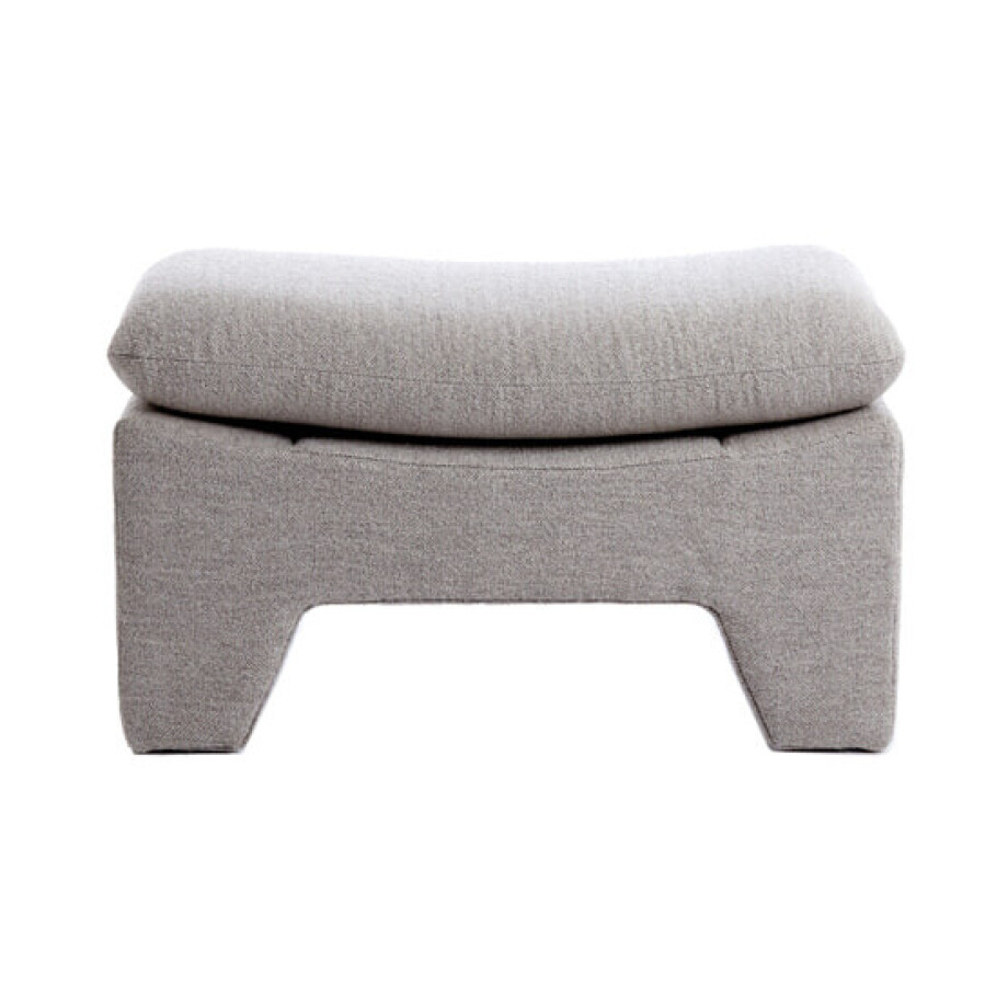 Light & Living Poef 'Dasha' kleur Lichtgrijs Light & Living Poef 'Dasha' kleur Lichtgrijs afbeelding 1