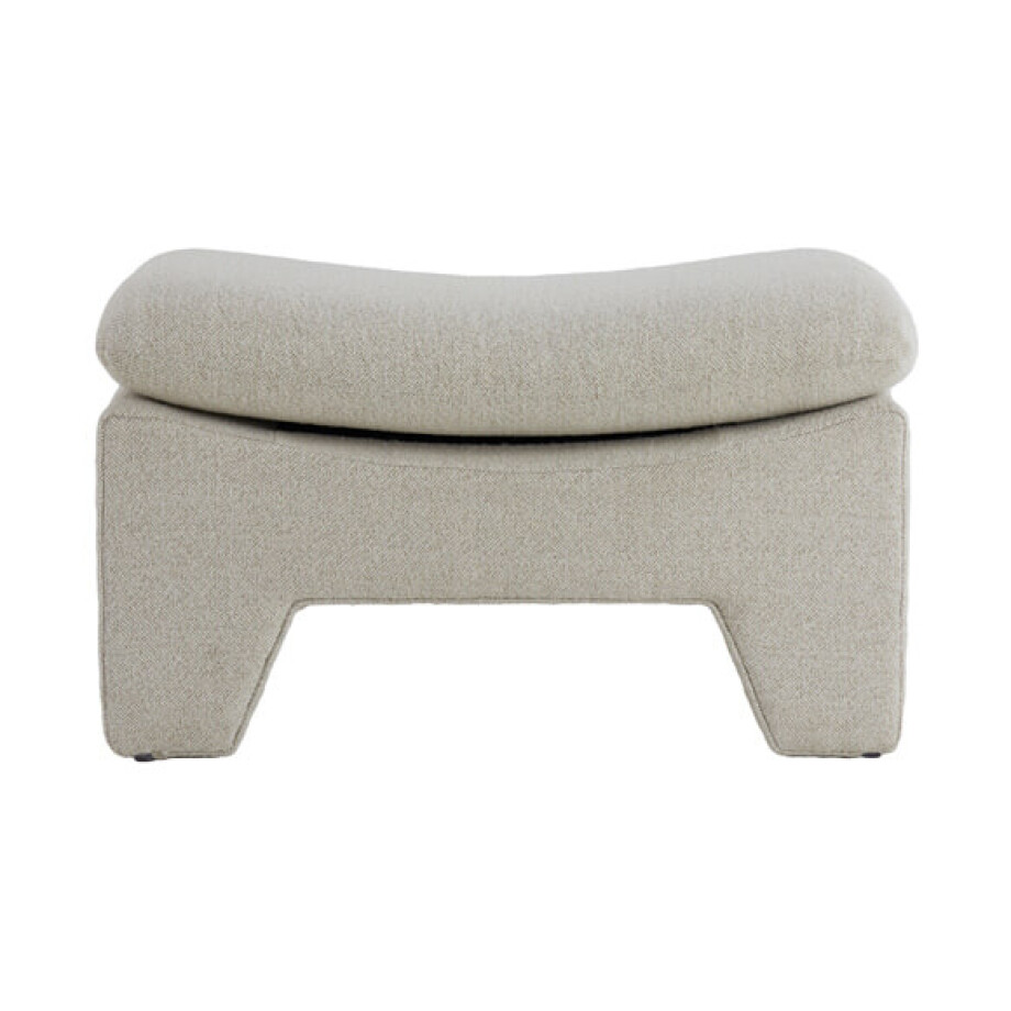 Light & Living Poef 'Dasha' kleur Beige afbeelding 1