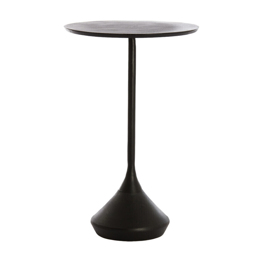 Light & Living Ronde Bijzettafel 'Dimphy' 35cm, kleur Lood Antiek afbeelding 1