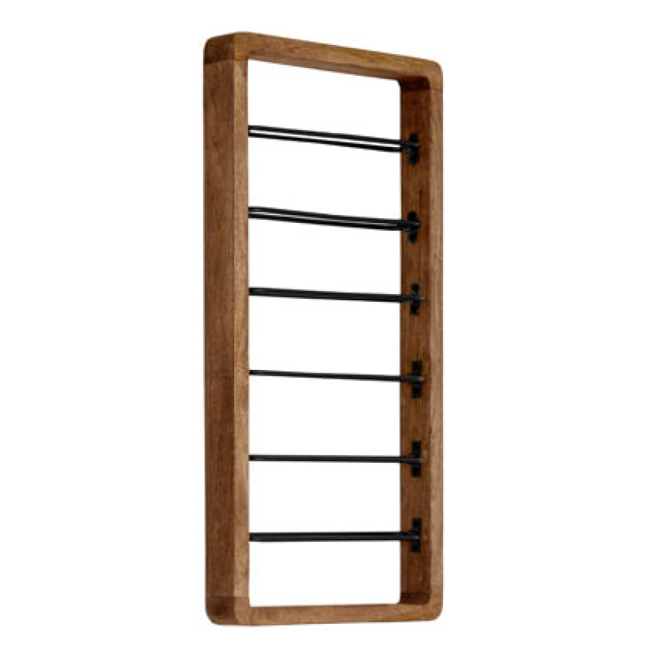Light & Living Wijnrek 'Sorrento' 6 flessen, kleur Bruin afbeelding 1