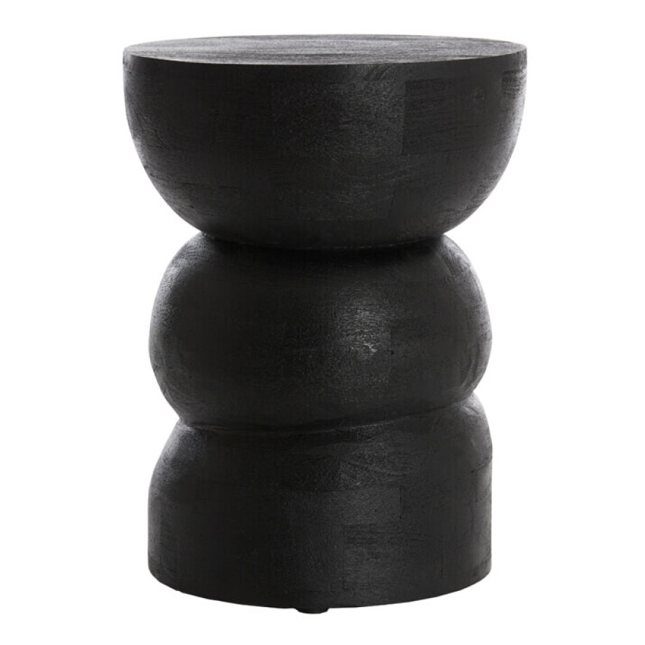 Light & Living Bijzettafel 'Azalio' 35cm, kleur Mat Zwart Light & Living Bijzettafel 'Azalio' 35cm, kleur Mat Zwart afbeelding 1