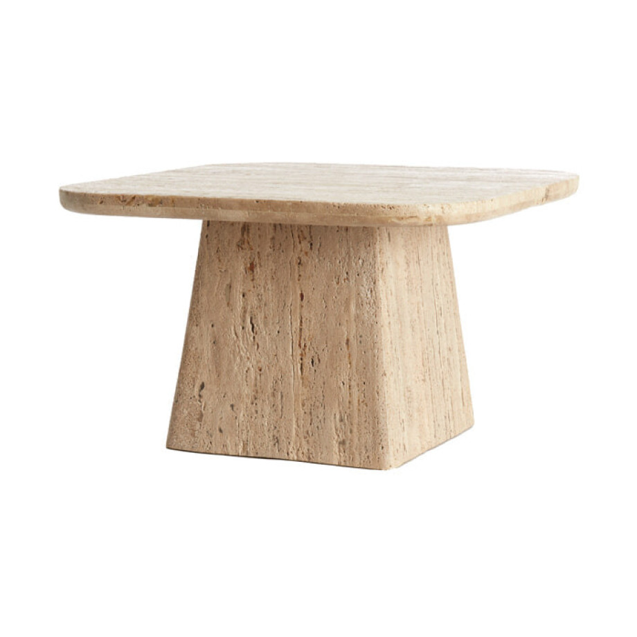 Light & Living Salontafel 'Kepami' Travertin, 60 x 60cm, kleur Zand afbeelding 1