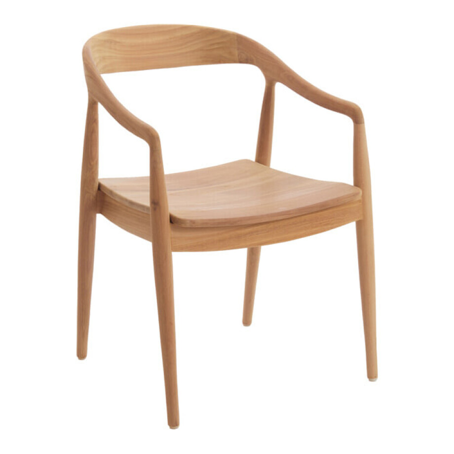 Light & Living Eetkamerstoel 'Palos' Teakhout, kleur Naturel Light & Living Eetkamerstoel 'Palos' Teakhout, kleur Naturel afbeelding 1