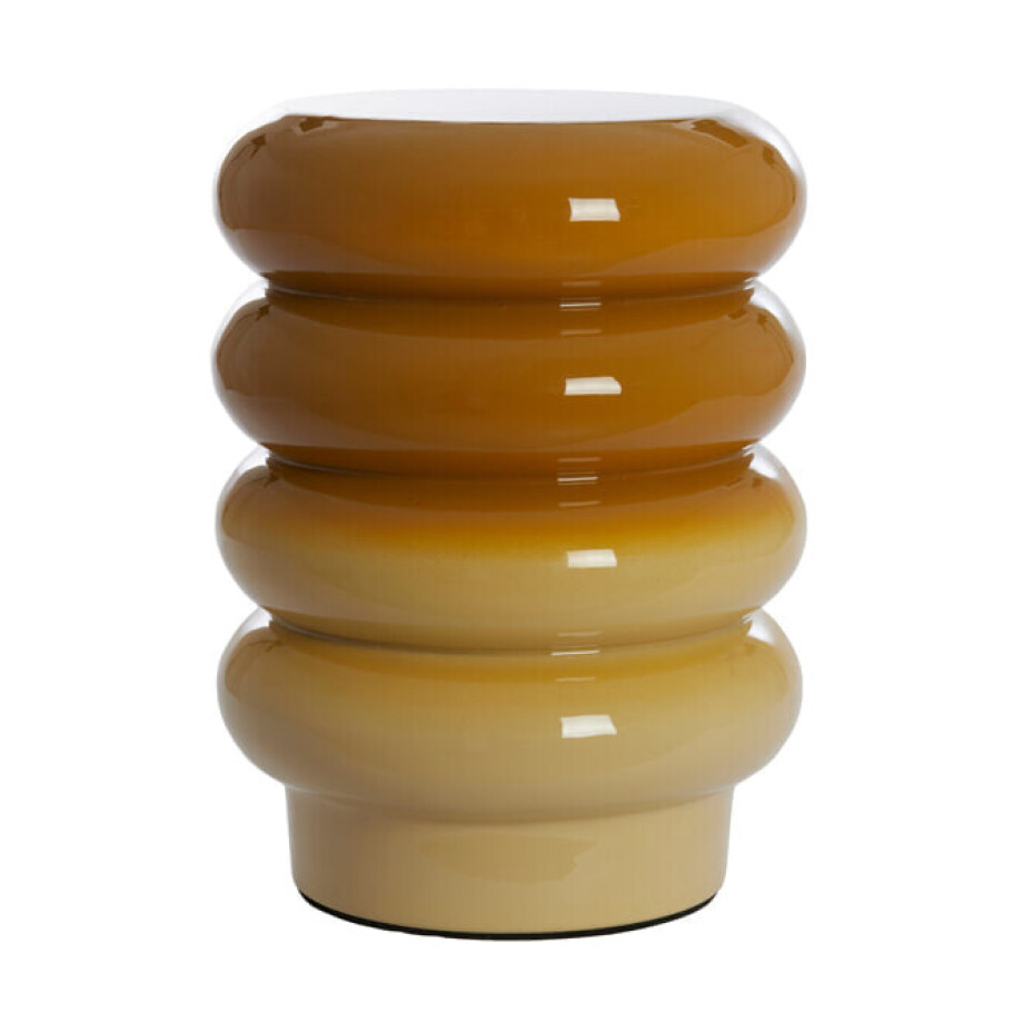 Light & Living Bijzettafel 'Mirogi' Ø30cm, kleur Okergeel afbeelding 1