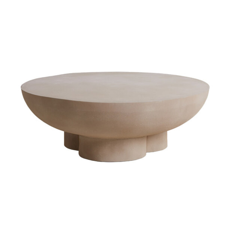 Light & Living Salontafel 'Polinna' 90cm, kleur Mat Zand afbeelding 1