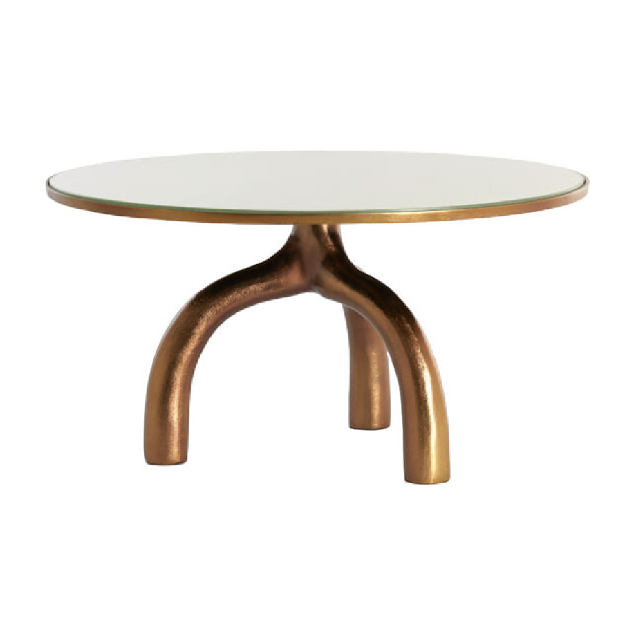 Light & Living Ronde Salontafel 'Mello' Ø76cm, kleur Brons afbeelding 