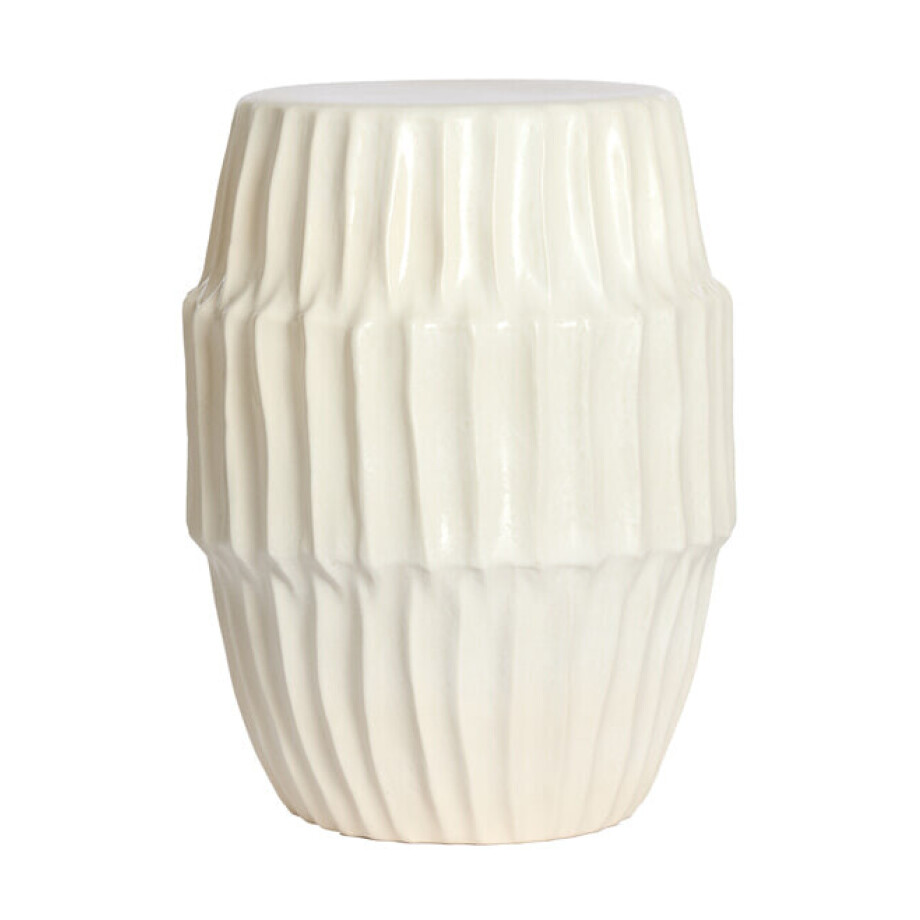 Light & Living Bijzettafel 'Isili' Keramiek, kleur Mat Wit afbeelding 1