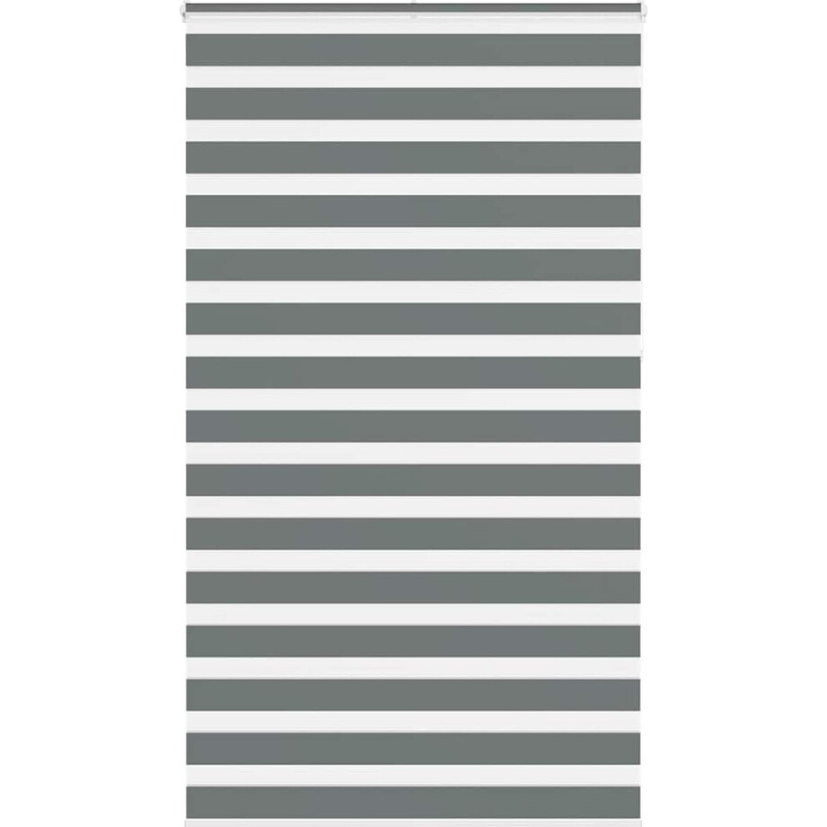 vidaXL - Zebra - rolgordijn - 135x230 - cm - stofbreedte - 130,9 - cm - donkergrijs afbeelding 1