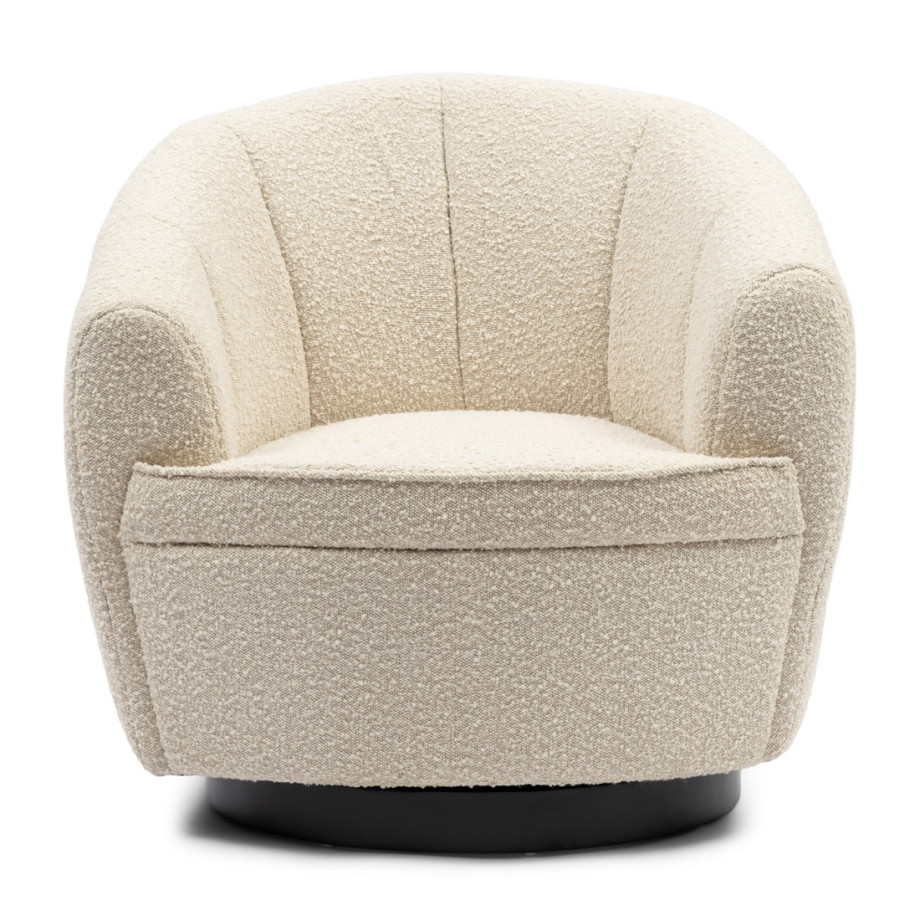 Fauteuil The Countess Swivel, White Sand, Bouclé afbeelding 1