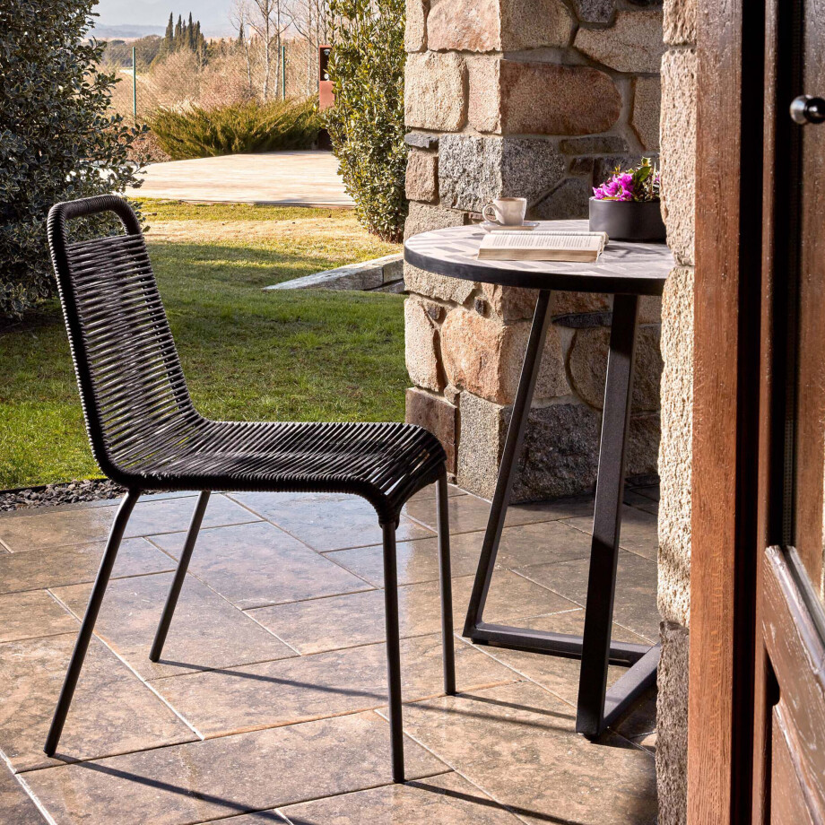 Kave Home Tuinstoel 'Lambton' kleur Zwart afbeelding 1