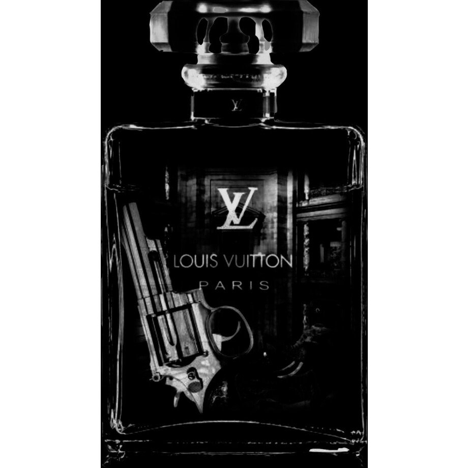 Royal Monogram – Black and White- Bottled Edition- Kristal Helder Galerie kwaliteit Plexiglas 5mm. - Blind Aluminium Ophang-frame - Luxe wanddecoratie - Fotokunst - professioneel verpakt en gratis bezorgd afbeelding 1