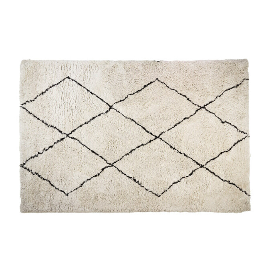 Light & Living Vloerkleed 'Xamuri' 300 x 200cm, kleur Naturel/Zwart afbeelding 