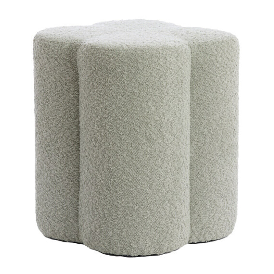 Light & Living Poef 'Nalani' Bouclé, kleur Mintgroen Light & Living Poef 'Nalani' Bouclé, kleur Mintgroen afbeelding 1