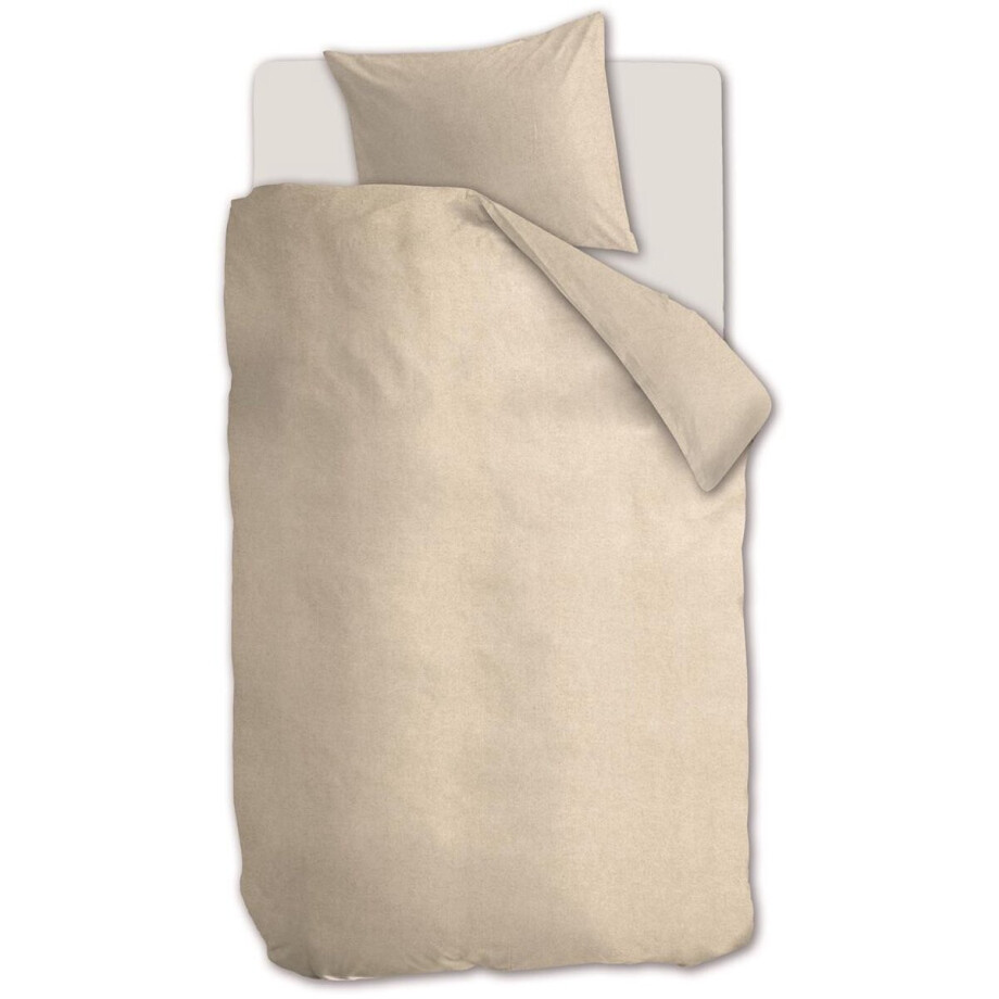 Beddinghouse Frost dekbedovertrek - Effen - Eenpersoons - 140x200/220 - Licht Zand Beddinghouse Frost dekbedovertrek - Effen - Eenpersoons - 140x200/220 - Licht Zand afbeelding 1