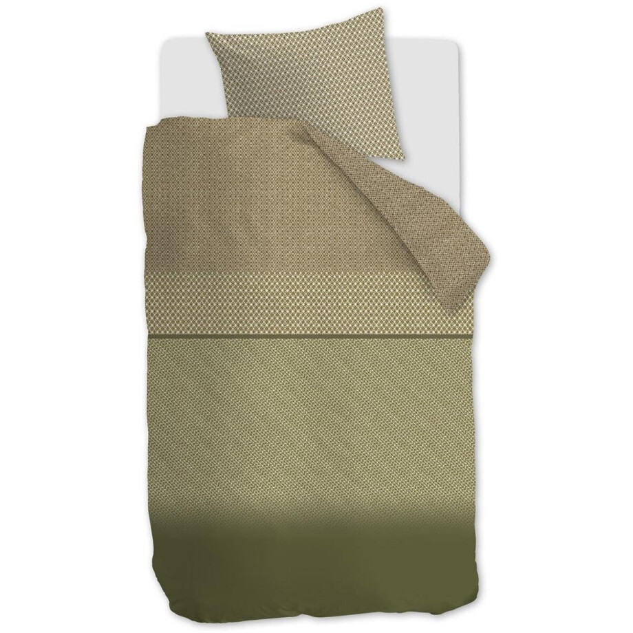 Beddinghouse Jimmy dekbedovertrek - Eenpersoons - 140x200/220 - Groen afbeelding 1