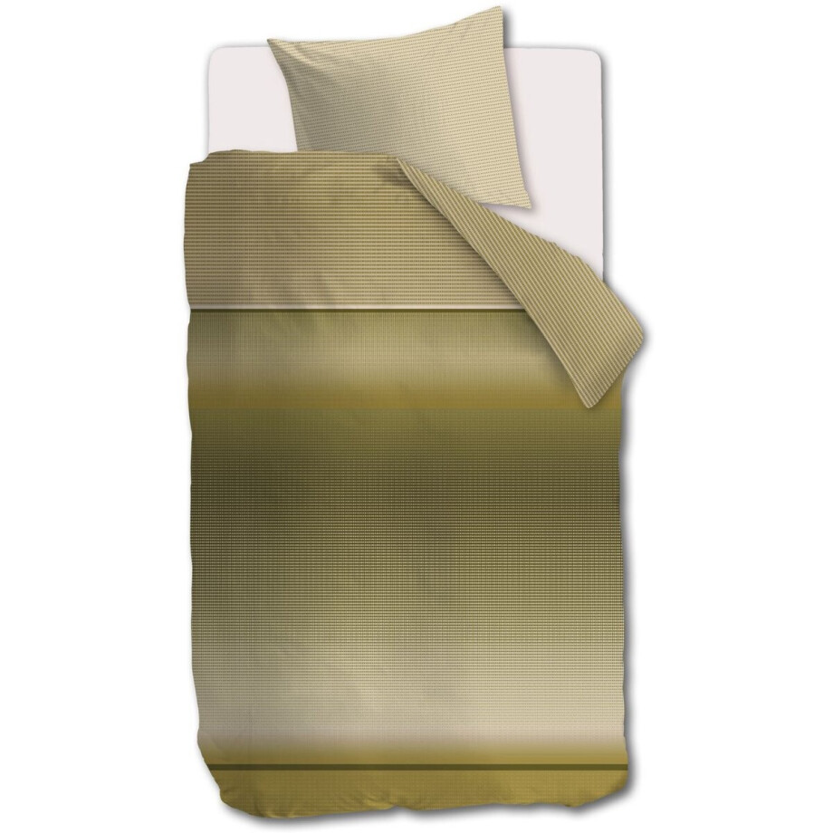 Beddinghouse Jenn dekbedovertrek - Eenpersoons - 140 x 200/220 cm - Groen Beddinghouse Jenn dekbedovertrek - Eenpersoons - 140 x 200/220 cm - Groen afbeelding 1