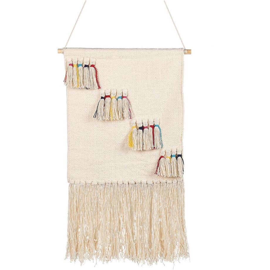 BUREWALA - Wanddecoratie - Lichtbeige - Katoen afbeelding 1