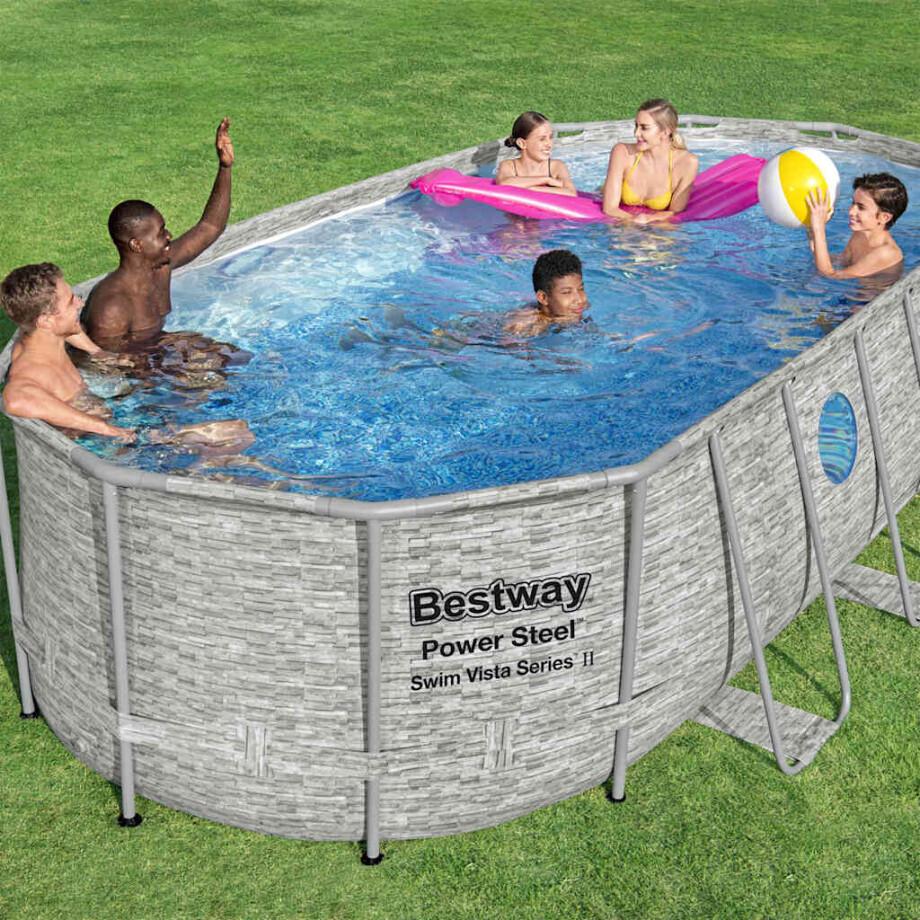 Bestway Zwembadset Power Steel Swim Vista Series 549x274x122 cm Bestway Zwembadset Power Steel Swim Vista Series 549x274x122 cm afbeelding 1