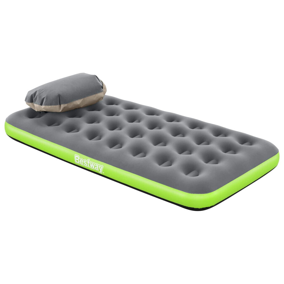 Bestway Luchtmatras Grijs en Groen 188 x 99 x 22 cm PVC Bestway Luchtmatras Grijs en Groen 188 x 99 x 22 cm PVC afbeelding 1