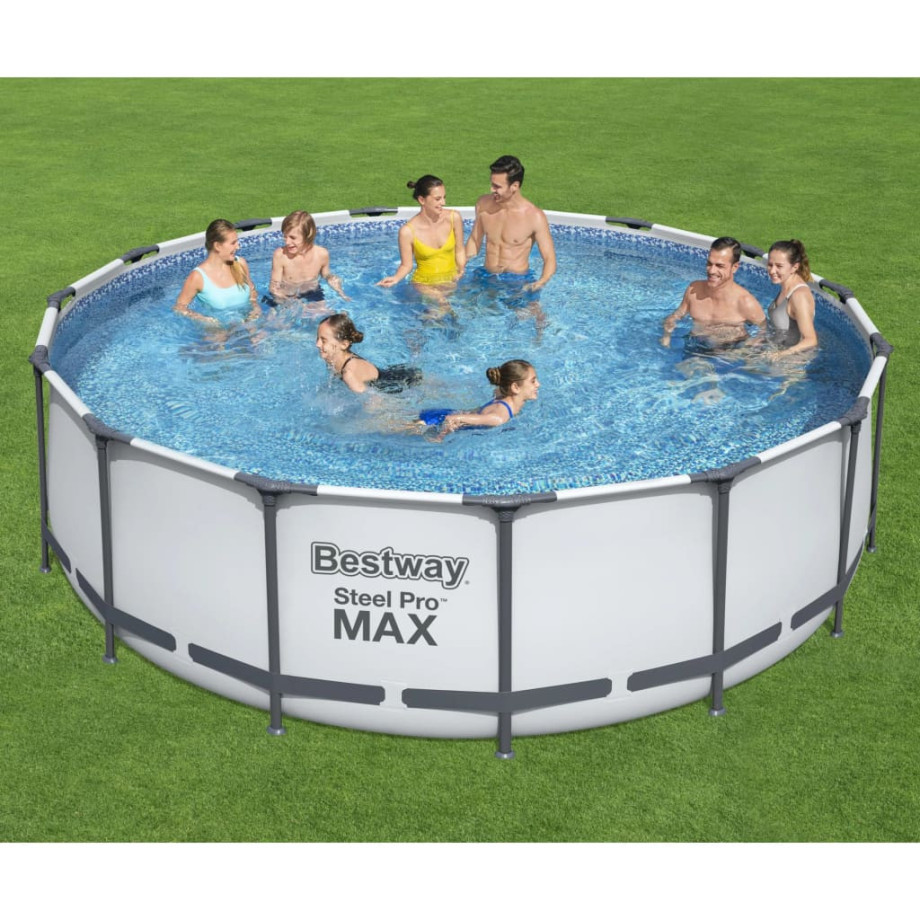 Bestway Zwembadset Steel Pro MAX rond 457x122 cm afbeelding 