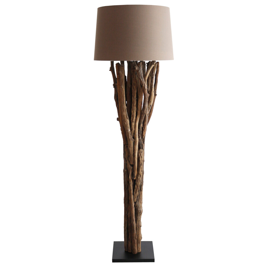 Artistiq Vloerlamp 'Rhoderick' Drijfhout, kleur Bruin afbeelding 1
