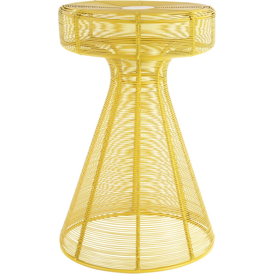 Leitmotiv - Bijzettafel Cuerda Corcho - Geel - 30,5x30,5x46,5 cm Leitmotiv - Bijzettafel Cuerda Corcho - Geel - 30,5x30,5x46,5 cm afbeelding 1