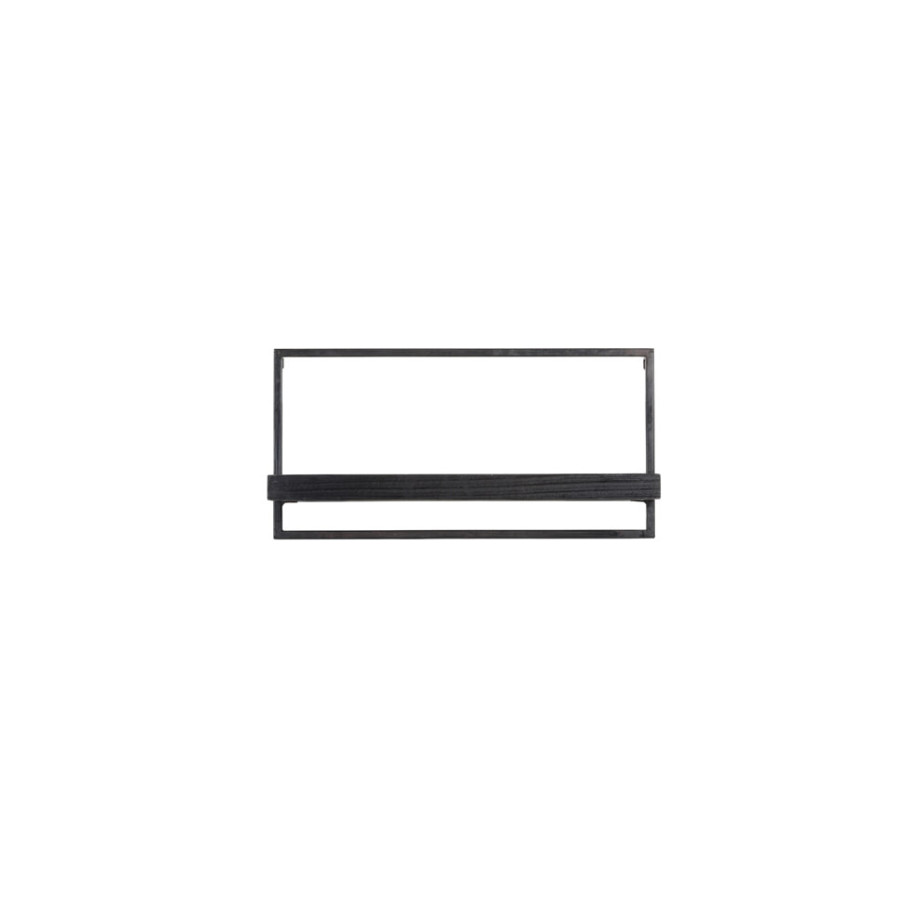 Light & Living Wandplank 'Maddison' 60cm, kleur Zwart afbeelding 