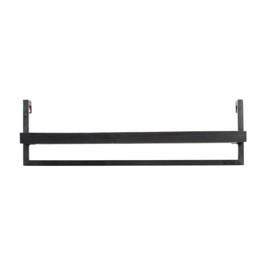 Light & Living Wandplank 'Maddison' Mangohout, 80cm, kleur Zwart Light & Living Wandplank 'Maddison' Mangohout, 80cm, kleur Zwart afbeelding