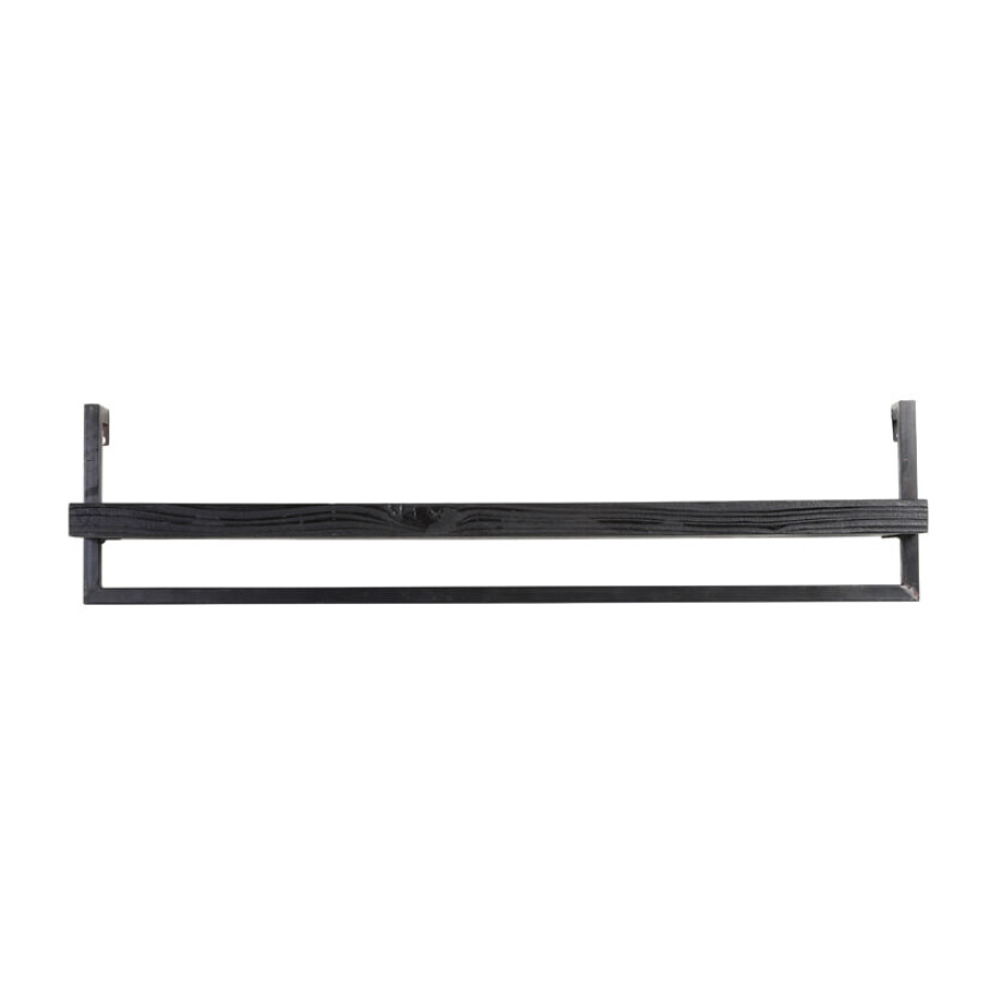 Light & Living Wandplank 'Maddison' Mangohout, 100cm, kleur Zwart Light & Living Wandplank 'Maddison' Mangohout, 100cm, kleur Zwart afbeelding