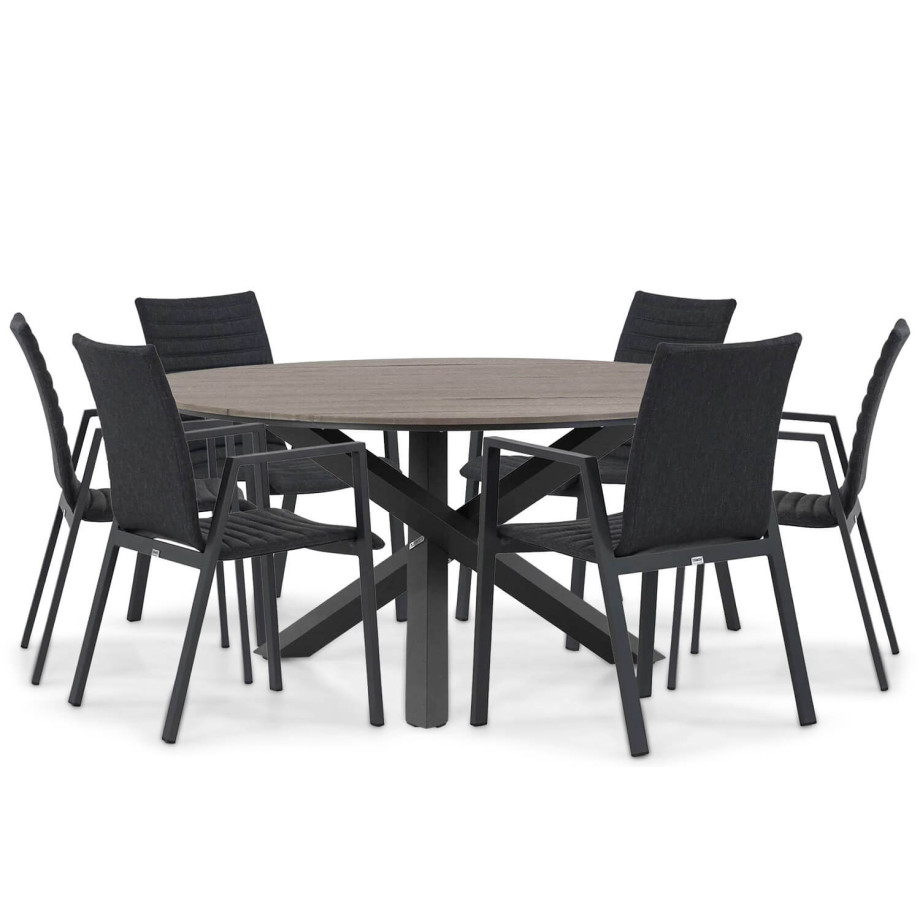 Osmen Joliet/Ancona 150 cm dining tuinset 7-delig afbeelding 1