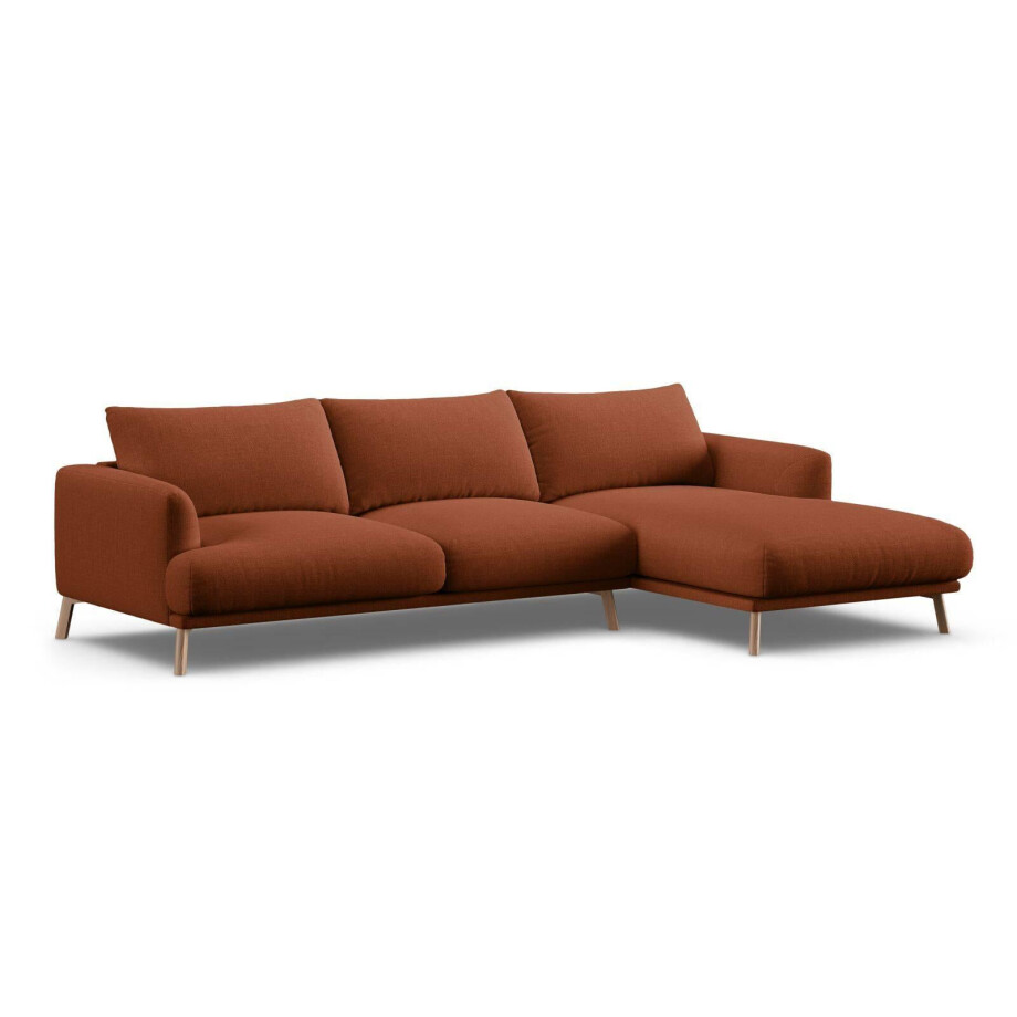 Hoekbank Naomi rechts chenille | Micadoni Home Hoekbank Naomi rechts chenille | Micadoni Home afbeelding 1