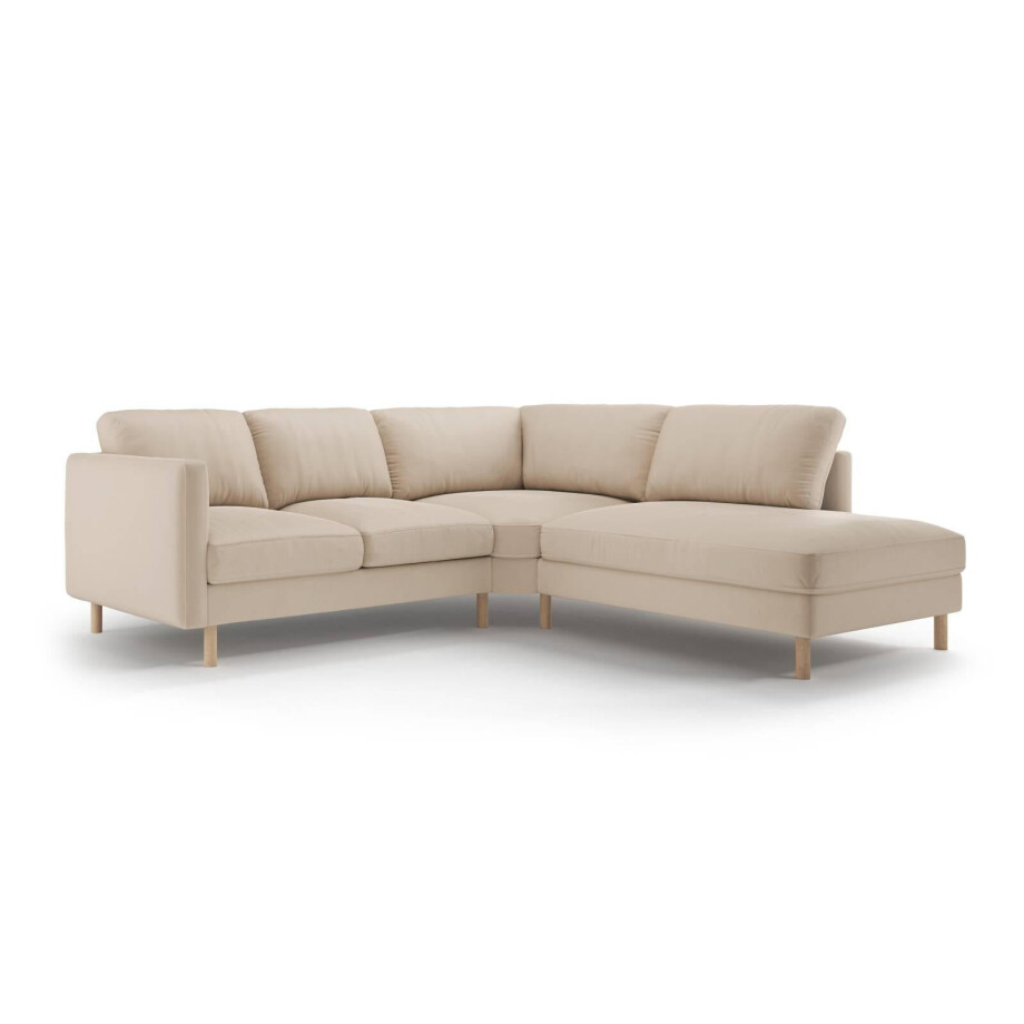 Hoekbank Eden rechts velvet | Micadoni afbeelding 1