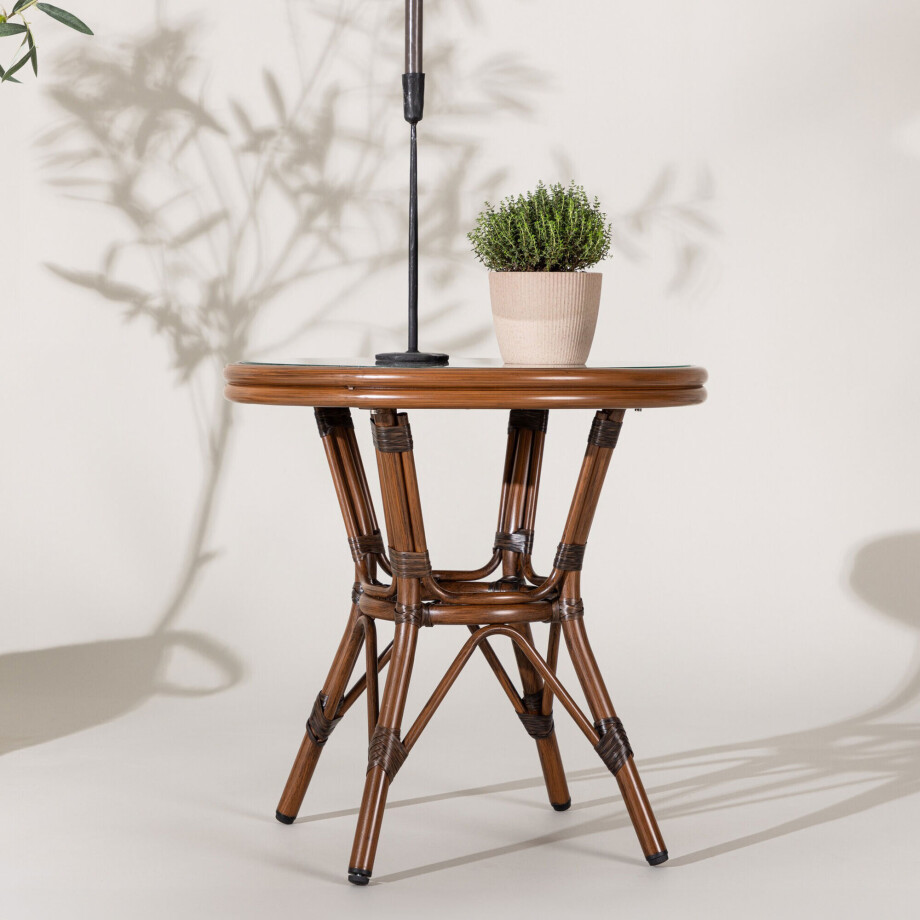 Nohr Bistrotafel 'Rivky' Rotan, 60cm afbeelding 1