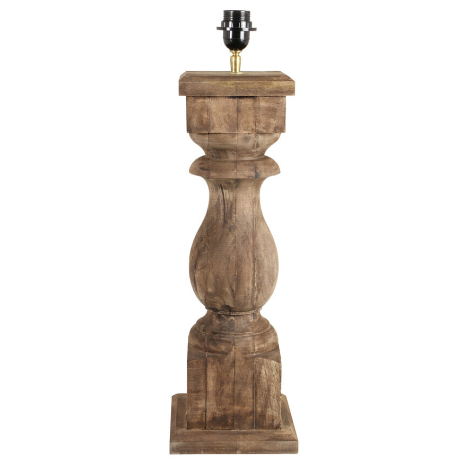 Light & Living Tafellamp 'Cadore' Mangohout, 64cm (excl. kap) afbeelding 