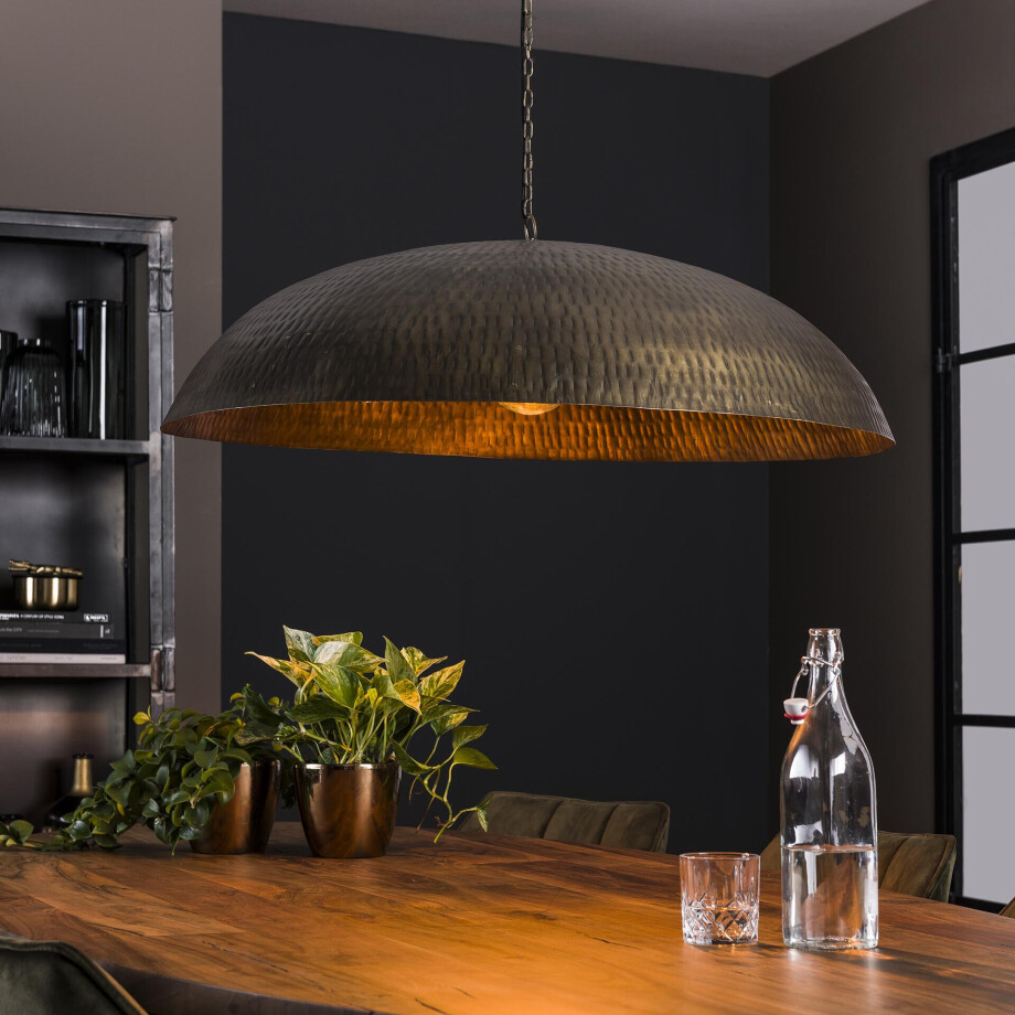 LifestyleFurn Hanglamp 'Lione' Ø90cm, kleur Brons Antiek afbeelding 1