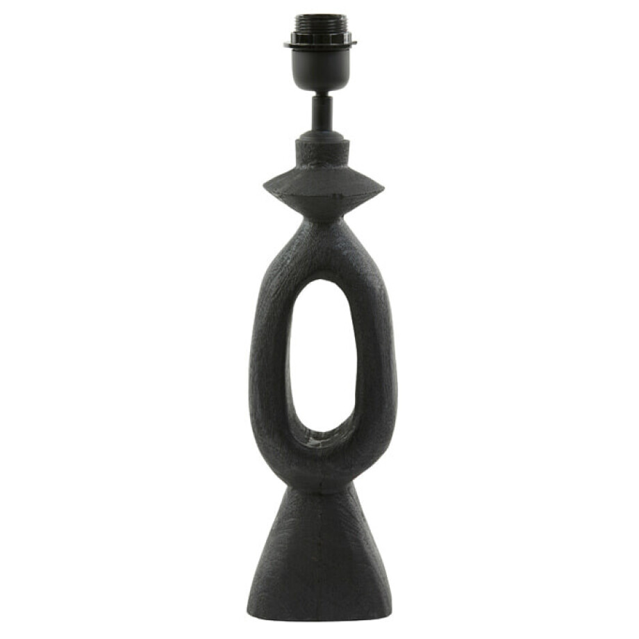 Light & Living Tafellamp 'Django' Mangohout, 45cm, kleur Mat Zwart (excl. kap) Light & Living Tafellamp 'Django' Mangohout, 45cm, kleur Mat Zwart (excl. kap) afbeelding 1