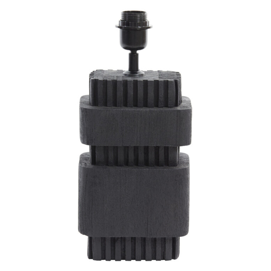 Light & Living Tafellamp 'Sakura' Mangohout, 37cm, kleur Mat Zwart (excl. kap) Light & Living Tafellamp 'Sakura' Mangohout, 37cm, kleur Mat Zwart (excl. kap) afbeelding 1