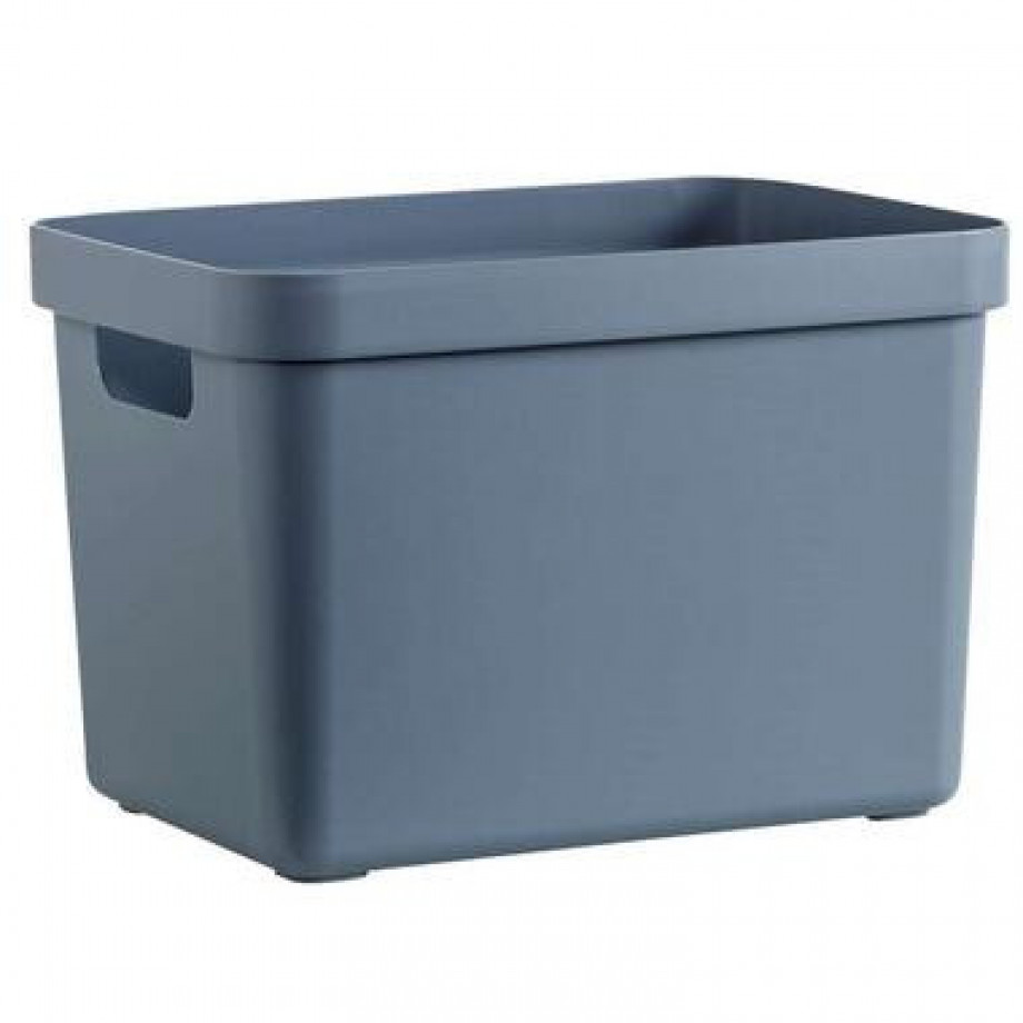 Sigma home box 18 liter - donkerblauw - 35,2x25,3x24,3 cm - Leen Bakker afbeelding 