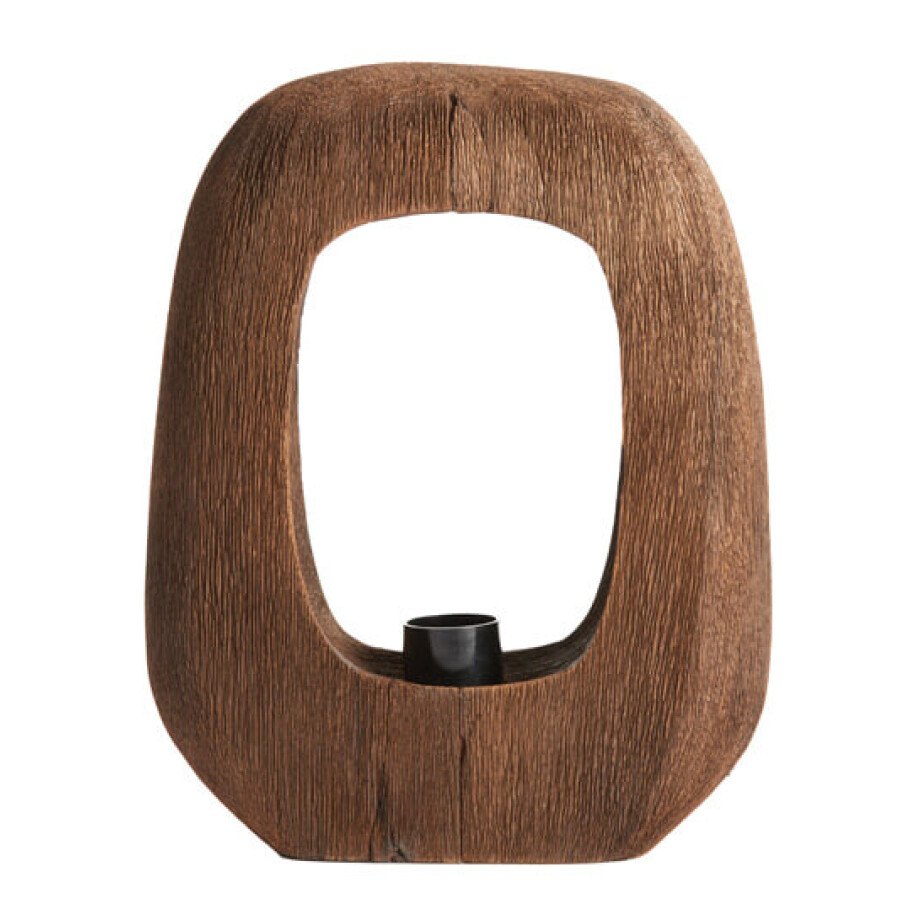 Light & Living Tafellamp 'Kelafo' Mangohout, 30cm, kleur Bruin Light & Living Tafellamp 'Kelafo' Mangohout, 30cm, kleur Bruin afbeelding 1