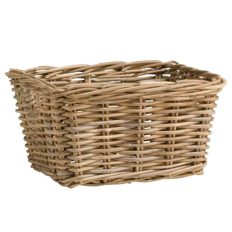 Leen Bakker - Lademand Pien - / - 34x24x20 Cm - Rotan - Bruin afbeelding 1