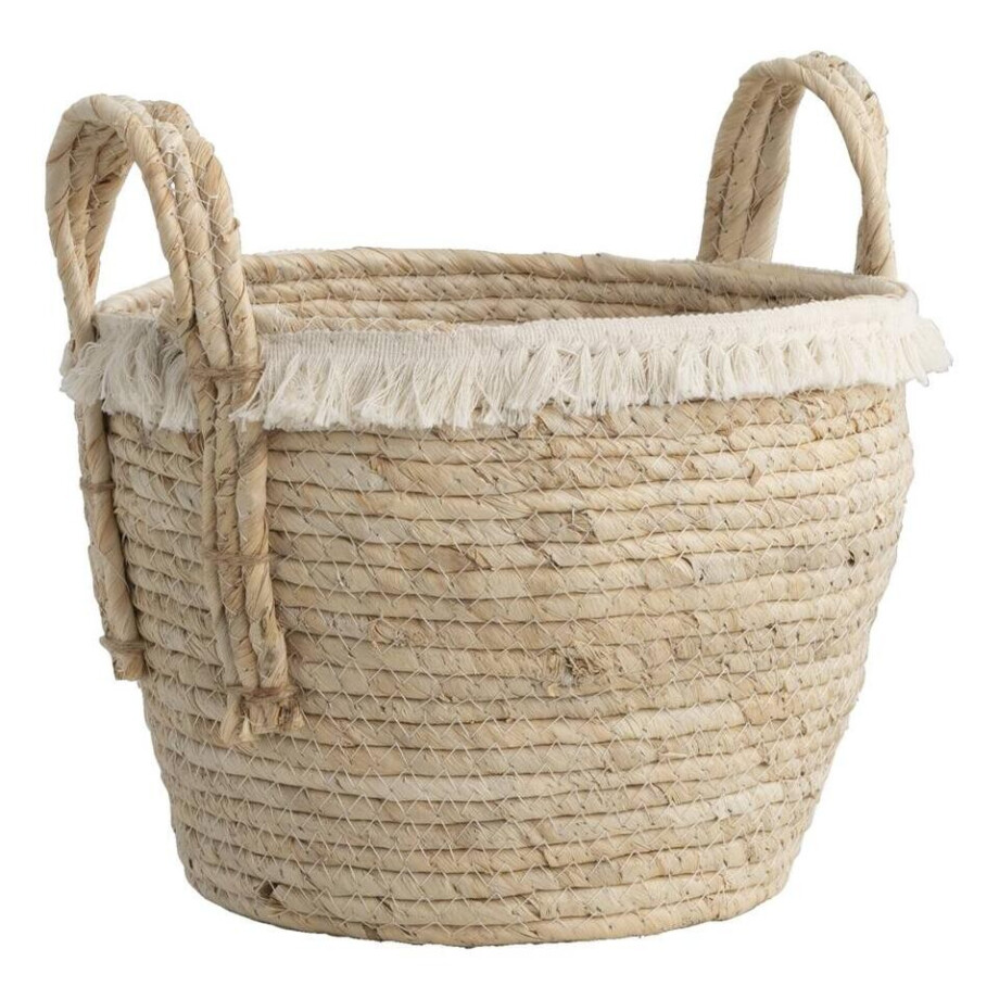 Leen Bakker - Mand Pablo M - Naturel - Stro - 29,5xØ30 Cm - Zeegras - Bruin - B29.5 Cm Leen Bakker - Mand Pablo M - Naturel - Stro - 29,5xØ30 Cm - Zeegras - Bruin - B29.5 Cm afbeelding 1