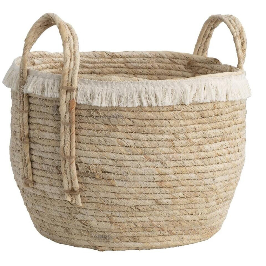 Leen Bakker - Mand Pablo L - Naturel - Stro - 32xØ33,5 Cm - Zeegras - Bruin Leen Bakker - Mand Pablo L - Naturel - Stro - 32xØ33,5 Cm - Zeegras - Bruin afbeelding 1