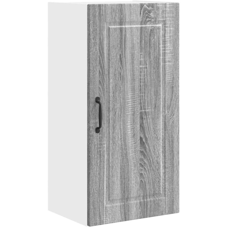 vidaXL - Wandkast - PORTO - Grijs - Sonoma - 40 - x - 31 - x - 80 - cm - Bewerkt - hout vidaXL - Wandkast - PORTO - Grijs - Sonoma - 40 - x - 31 - x - 80 - cm - Bewerkt - hout afbeelding 1