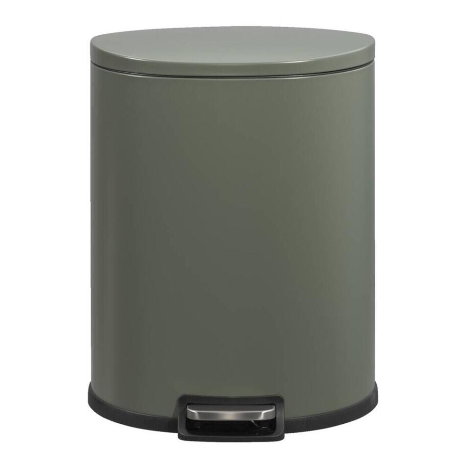 Leen Bakker - Pedaalemmer Flatback - 50 Liter - 64x48,5x36,8 Cm - Metaal - Groen - 49x64x37 Cm Leen Bakker - Pedaalemmer Flatback - 50 Liter - 64x48,5x36,8 Cm - Metaal - Groen - 49x64x37 Cm afbeelding 1