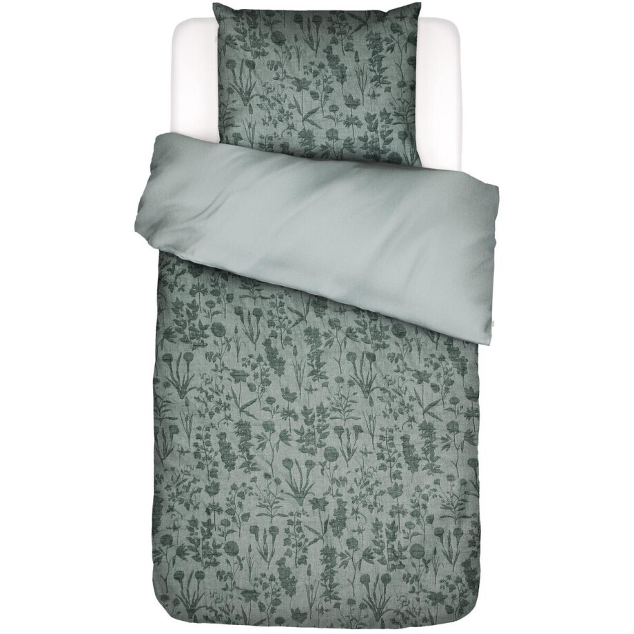 Essenza Maribel Dekbedovertrek Groen - Eenpersoons – 140x200/220 cm afbeelding 1