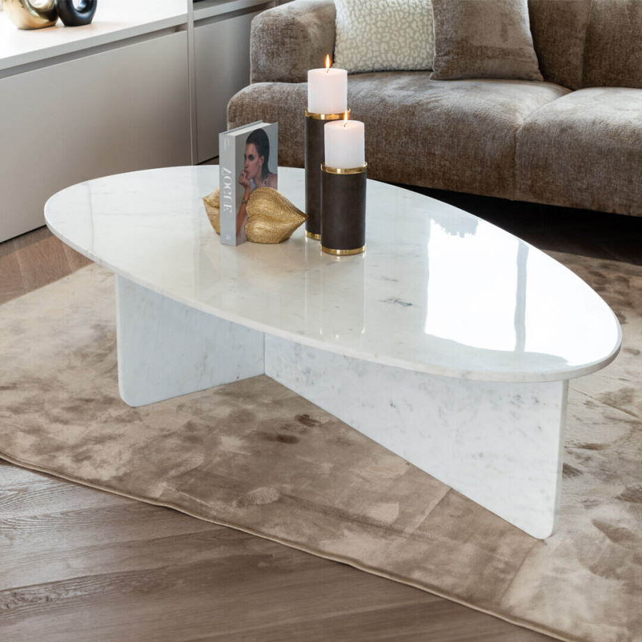 Richmond Organische Salontafel 'Brandon' Marmer, 170 x 95cm afbeelding 1